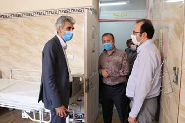 بازدید دکتر دانائی رئیس دانشگاه علوم پزشکی استان سمنان از بیمارستان 15 خرداد مهدیشهر99.05.15 